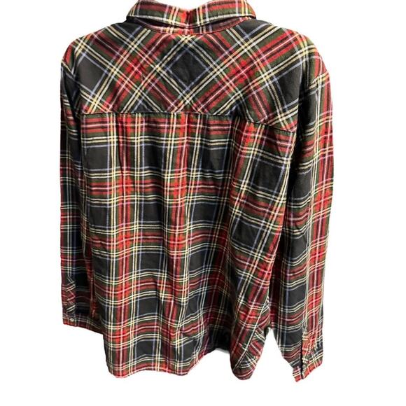 J.Jill Plaid Button-Front Tunic Size L - Picture 3 of 8
